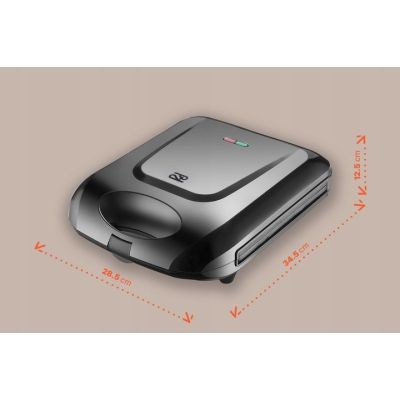 6. PROMIS 4-Sandwich-Toaster, Schwarz STP25