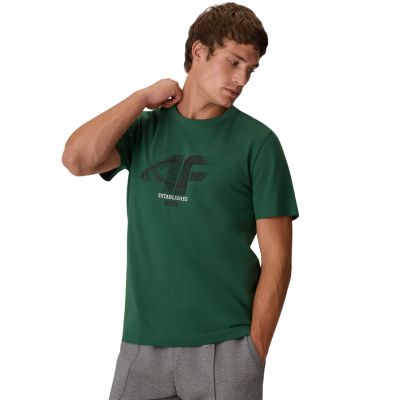 Herren-T-Shirt 4F M3558 grün 4FWAW26TTSHM3558 41S