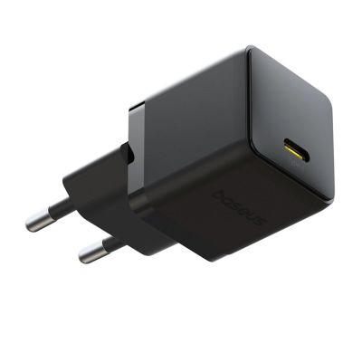 3. Baseus Palm 1C 20W Wandladegerät (mit Baseus Mini White USB-C 60W (20V/3A) 1m Kabel) - Schwarz