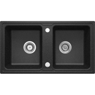 Granitspüle, 2 Becken, ZQZ_2203 5907650851783