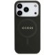 3. Guess Saffiano Classic Logo MagSafe Case für iPhone 17 Pro - Schwarz