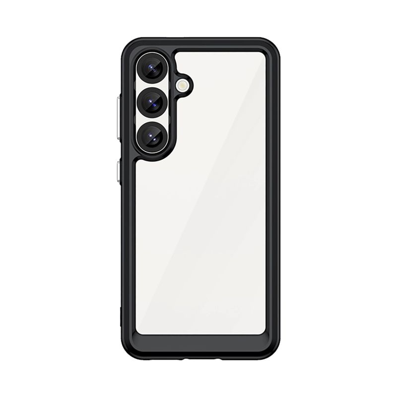 2. Outer Space Case Silikonhülle mit Gelrahmen für Samsung Galaxy S25 – Schwarz