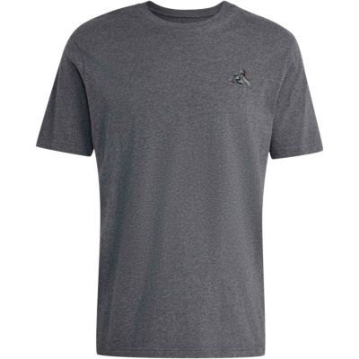2. adidas Herren-T-Shirt mit Camouflage-Motiv, kleinem Logo und Stickerei, grau, KC7159