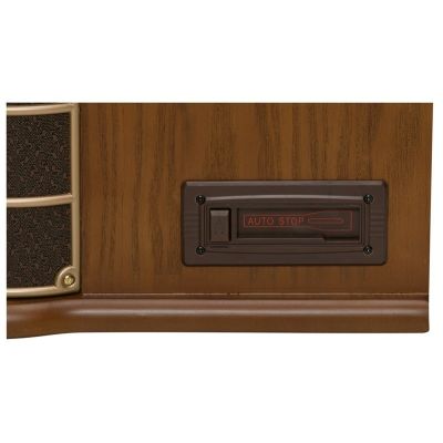 3. Retro-Plattenspieler Denver MCR-50MK3 – Holz Wood Dark (FM, CD, USB)