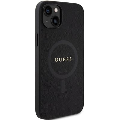 4. Guess GUHMP15MPSAHMCK iPhone 15 Plus 6,7" schwarz/schwarzes Hardcase Saffiano MagSafe