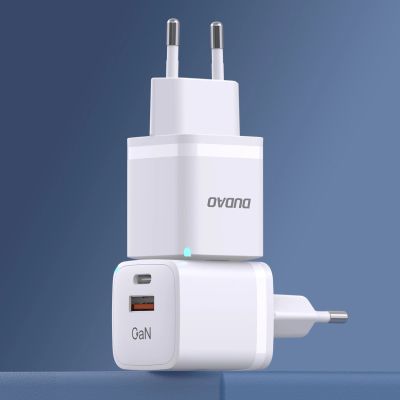 2. Wandladegerät GaN 33W PPS USB C/USB Dudao A13Pro - weiß