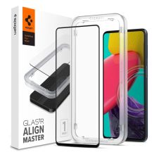 Spigen ALM Glass FC gehärtetes Glas für Samsung Galaxy M53 5G – Schwarz