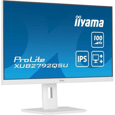 4. iiyama ProLite XUB2792QSU-W6 Computermonitor 68,6 cm (27") 2560 x 1440 px Wide Quad HD LED Weiß
