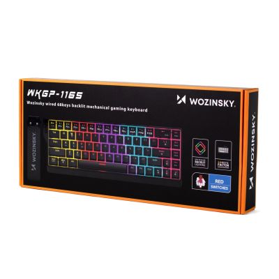 4. Wozinsky WKGP-1165 Mechanische Gaming-Tastatur mit RGB-Hintergrundbeleuchtung – Schwarz