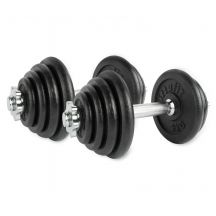 VIRTUFIT VERSTELLBARES PRO-HANTELSET - LANGHANTELSET - GUSSEISEN - 1 X 15 KG