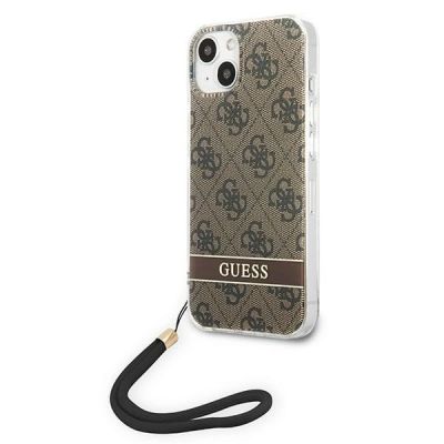 2. Guess GUOHCP14MH4STW iPhone 14 Plus 6,7 "braun / braunes Hardcase 4G Print Strap