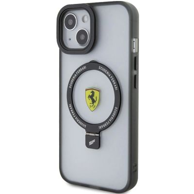 2. Ferrari Ring Stand 2023 Collection MagSafe Hülle für iPhone 15 Plus / 14 Plus – Schwarz
