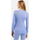 2. Odlo BL TOP Crew Neck l/s ACTIVE WARM Langarm Thermounterwäsche Gr. S blaugrau