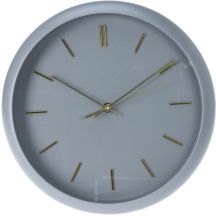 PP Wanduhr 30x4,5cm Grau