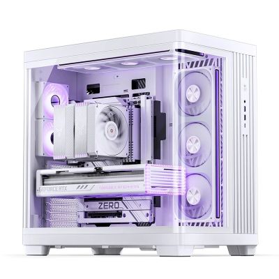 3. Jonsbo TK-4 Gehäuse, Midi-Tower, ATX, gehärtetes Glas – Weiß