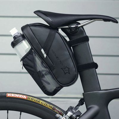 6. Rockbros C7-1 wasserdichte Fahrradtasche mit Sattelbefestigung 1,5l - Schwarz