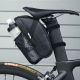6. Rockbros C7-1 wasserdichte Fahrradtasche mit Sattelbefestigung 1,5l - Schwarz