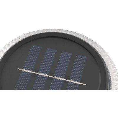 31. Solar-Scheibenlampen zur Boden- oder Wandmontage, 2 Stück