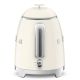 16. SMEG KLF05CREU Mini-Creme-Wasserkocher mit 0,8 l Fassungsvermögen