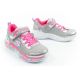 9. Skechers S Lights LED Kinderschuhe mit Klettverschluss für Mädchen, Grau