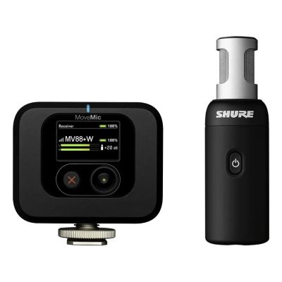 Shure MV88+W-KIT-Z6 - Drahtloses Stereomikrofon mit Kameraempfänger