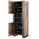 4. Regal WOOD 65x40x170 Wotan-Eiche + Anthrazit