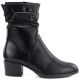 2. Schwarze Damen-Ankle-Boots mit hohem Absatz und gerafftem Schaft, Vinceza 58682