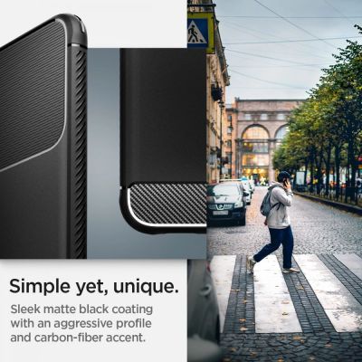 9. Spigen Rugged Armor Hülle für Samsung Galaxy S22 – Mattschwarz