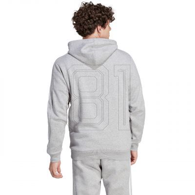 2. adidas Essentials Fleece 3-Streifen Hoodie M IJ6474