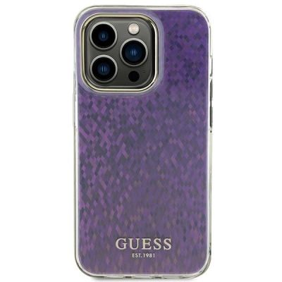 3. Guess GUHCP15LHDECMP iPhone 15 Pro 6,1" rosa/rosa Hardcase IML Faceted Mirror Disco Iridescent