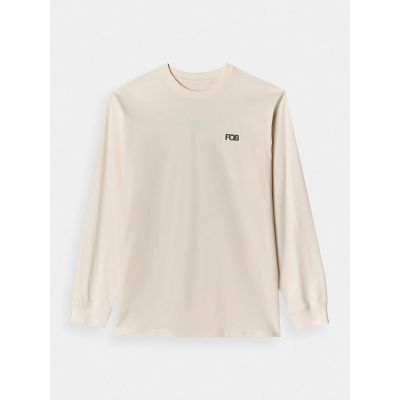 6. Oversize-Langarmshirt für Herren mit Print, Größe 4F 4FWAW24TLONM315-11S