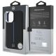 8. Mercedes Silikonhülle mit blauem Streifen und MagSafe-Funktion für iPhone 16 – Schwarz