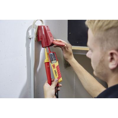 4. Wiha 45217 Spannungsprüfer Rot, Gelb