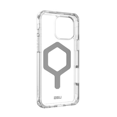6. UAG Urban Armor Gear Plyo MagSafe Hülle für Apple iPhone 16 Pro Max, Eis (Transparent)/Silber