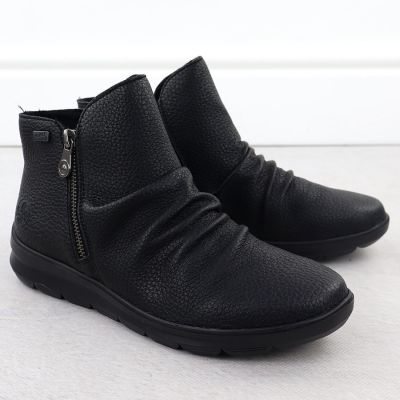3. Damen-Lederboots, wasserdicht, schwarz – Rieker Z0056-00