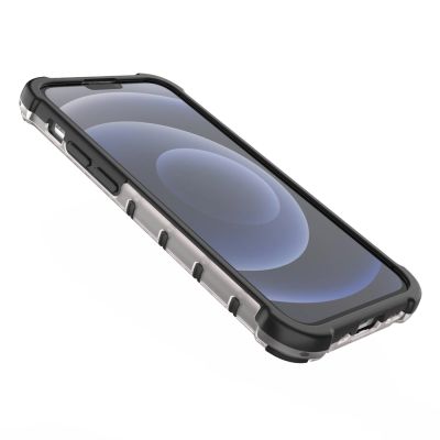 11. Honeycomb Handyhülle Schutzhülle mit TPU Rahmen für iPhone 13 mini grün