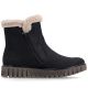 8. Gefütterte schwarze Damen-Ankle-Boots Rieker Y3481-01
