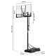 2. Salta Center Stand-Basketballkorb 125 cm x 371 cm