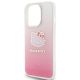 6. Hello Kitty IML Gradient Electrop Kitty Head Hülle für iPhone 14 Pro – Rosa