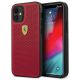 Ferrari FESPEHCP12SRE iPhone 12 mini 5.4" rot/rot Hardcase On Track Perforated
