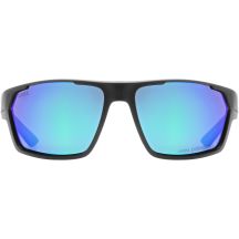 Polarisierende Brille Uvex Sportstyle 233 P – black matt/mirror green