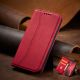 10. Magnet Fancy Case Hülle für iPhone 14 Pro Max Flip Cover Wallet Ständer rot
