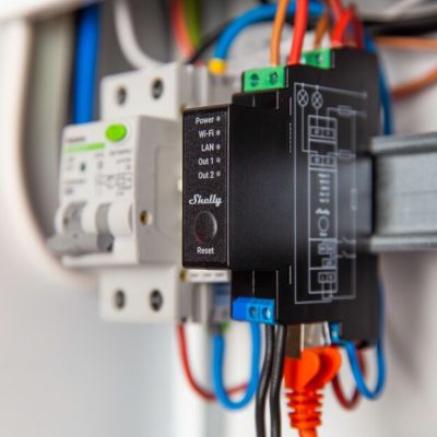 2. Shelly Pro 2PM Leistungsrelais Schwarz 2