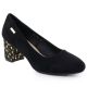 13. Sergio Leone W SK314D Wildleder Pumps mit Absatz Schwarz