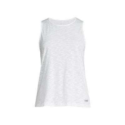 4. CASALL Soft Texture Tank Weißes Trainings-T-Shirt