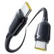 2. Baseus PicoGo 240W USB-C – USB-C-Kabel 2 m – Schwarz