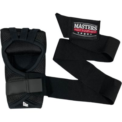 4. MASTERS BBŻ-GRIP Gel-Boxbandagen schwarz