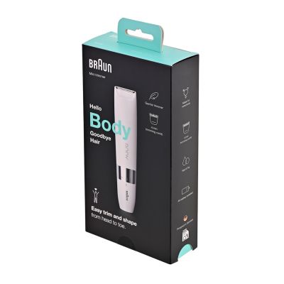6. BRAUN Series 1 BS1000 Trimmer Weiß und Silber