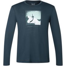 Herren-Langarmshirt SUPER.NATURAL M Almost Done LS navy