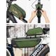 10. Rockbros 30120045001 ROAD TO SKY Fahrradtasche für das Oberrohr, wasserdicht, 0,7 l – grün